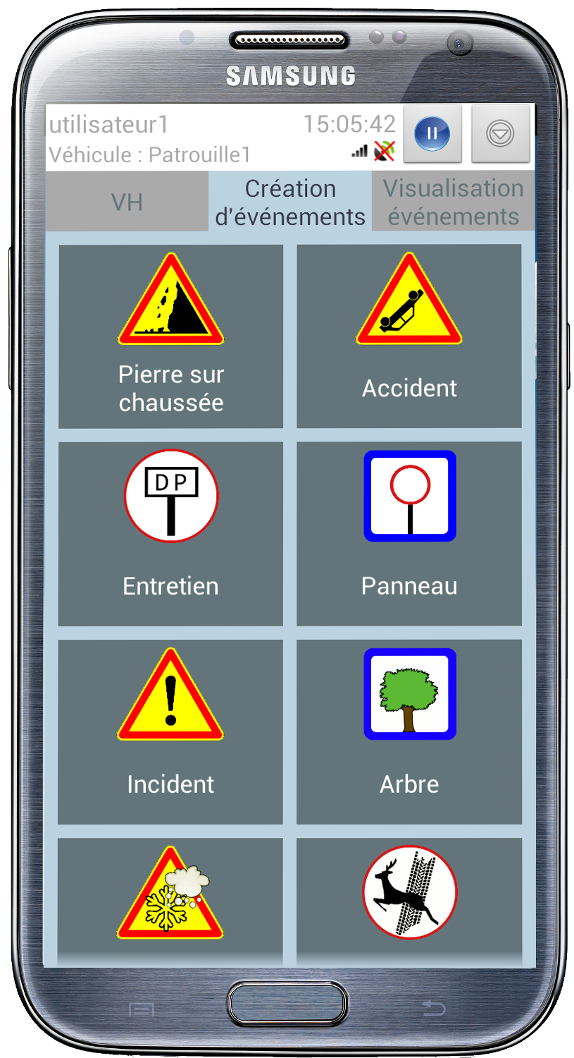 PRISM Tablet web interface