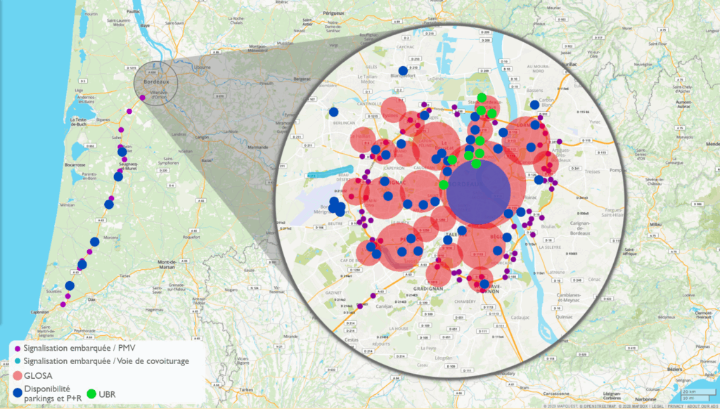 Carte des Services à Bordeaux
