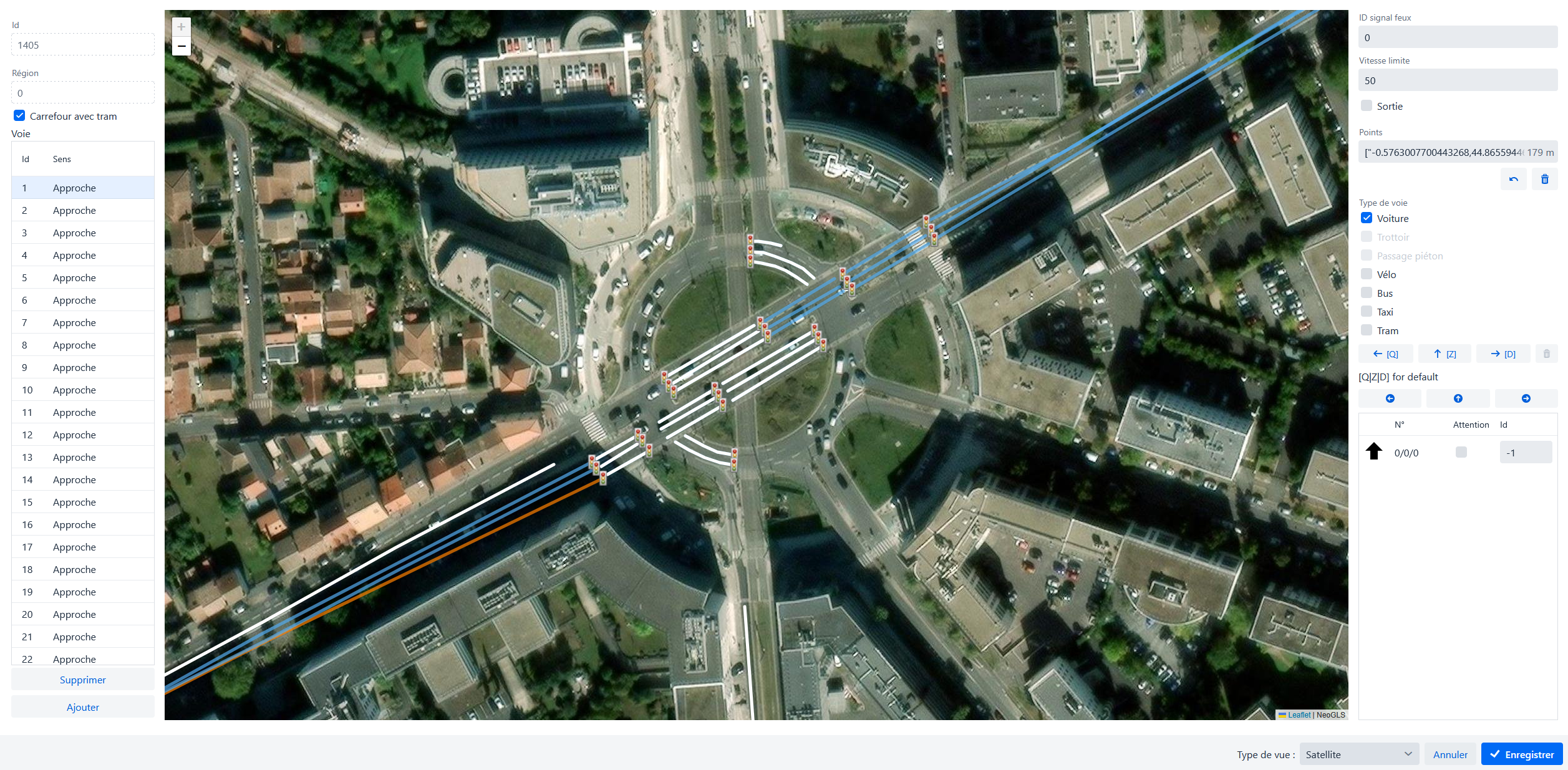 Vue satellite de la cartographie MAPEM