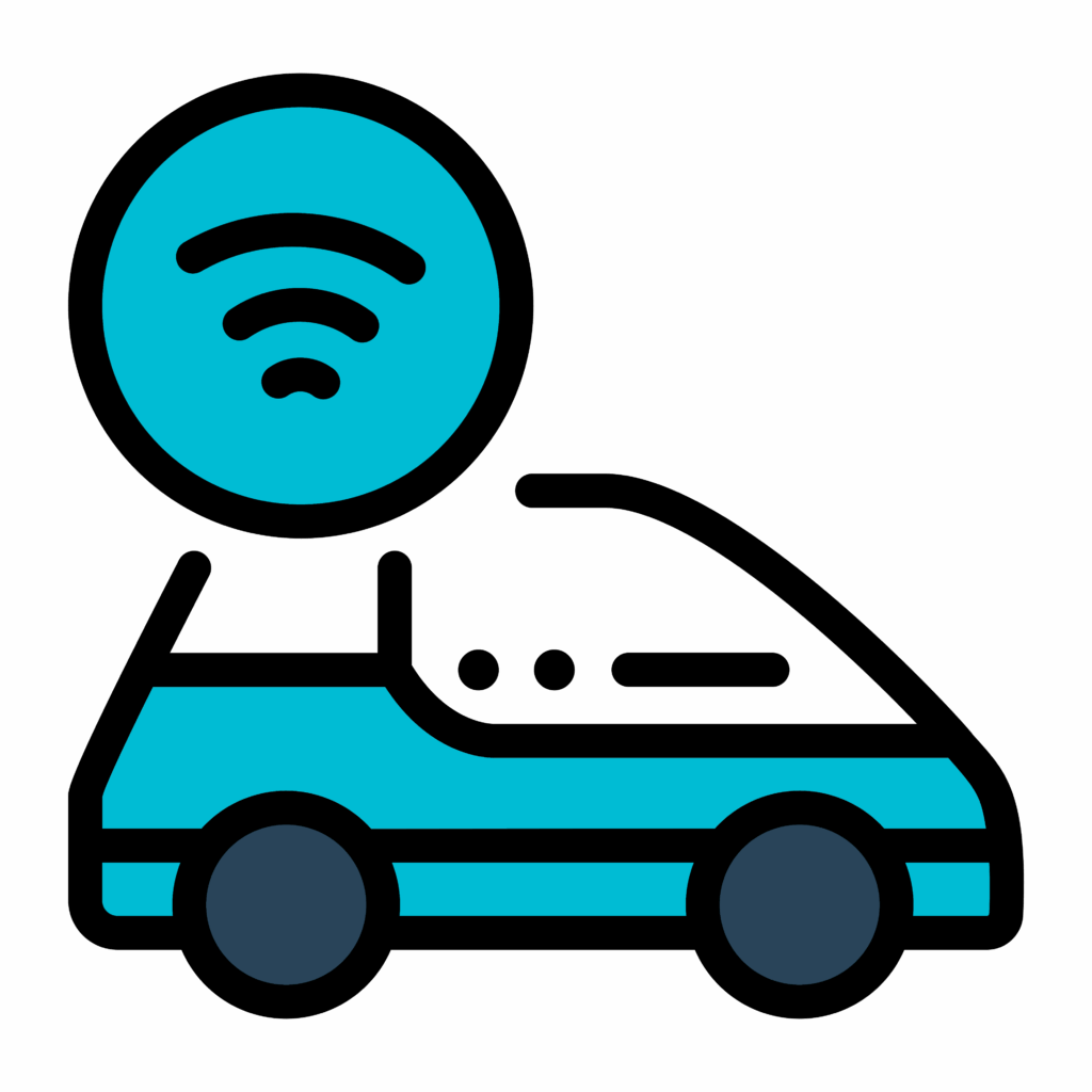 Intelligent car icon