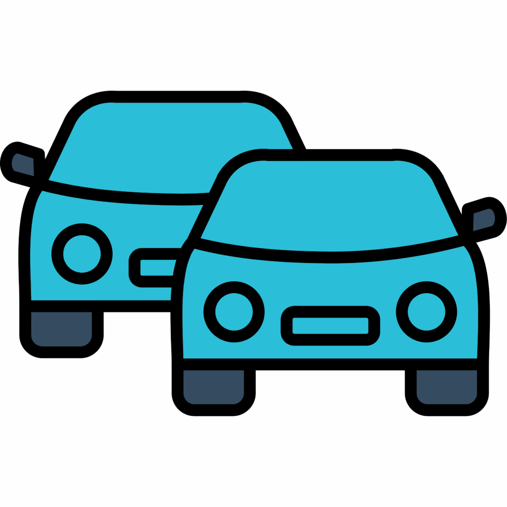Two cars icon