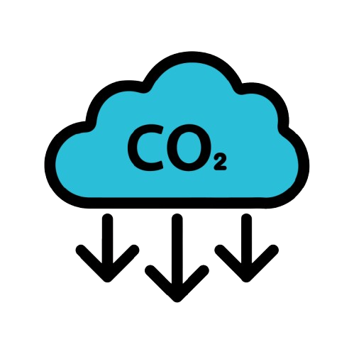 Reduce CO2 emissions icon