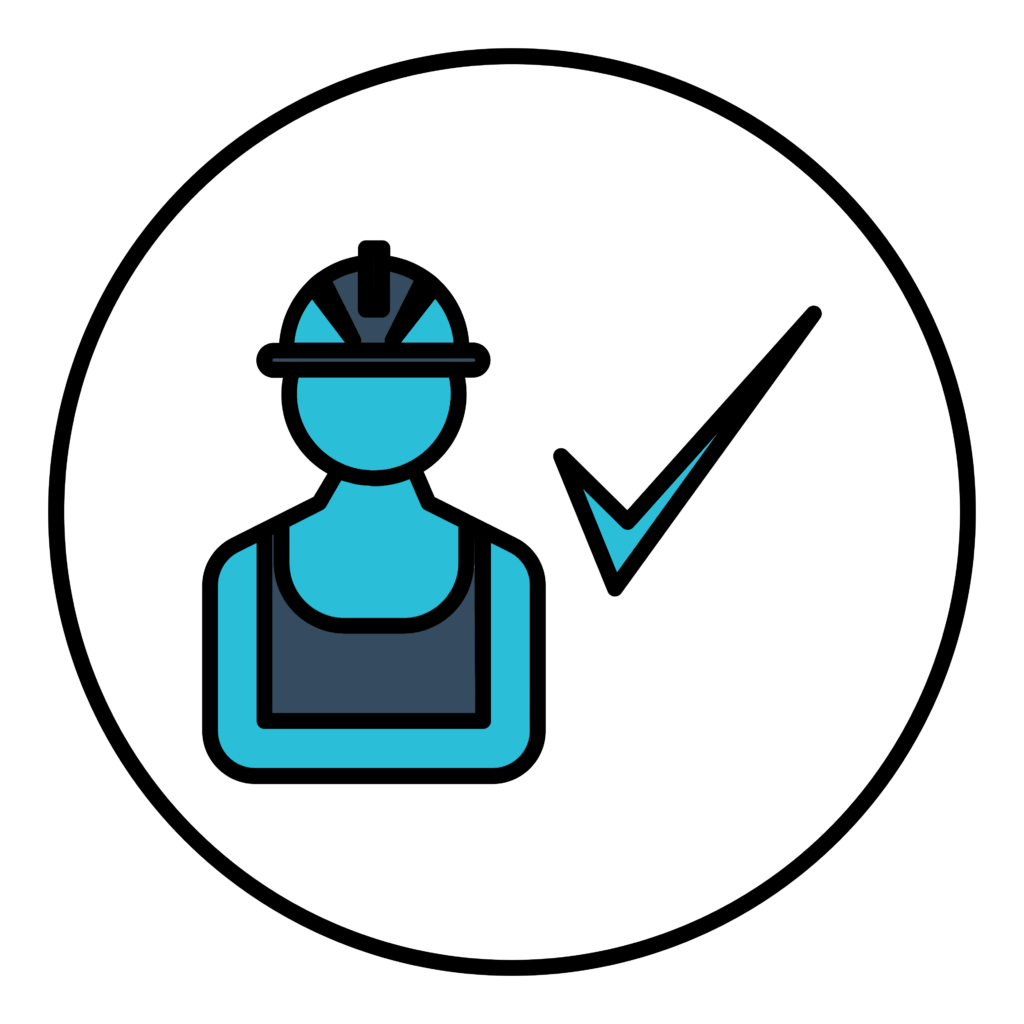 Icône agent en sécurité